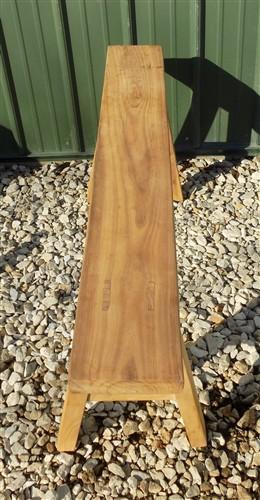 Wooden bench - Village Natural Wood Bench, Indoor Entryway Bench, Rustic Farmhouse Decor A, by The Old Grainery (47 inches...