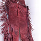Chaps - Rich Suede Fringed Chaps, Vintage Cowboy Western Concho Rodeo Riding Chaps D, by The Old Grainery (Adult, chaps, c...
