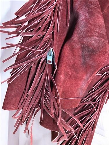 Chaps - Rich Suede Fringed Chaps, Vintage Cowboy Western Concho Rodeo Riding Chaps D, by The Old Grainery (Adult, chaps, c...