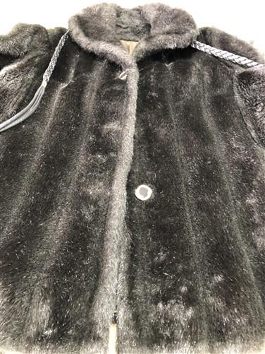 Womens clothing - Bunker Ramo Faux Fur Womens Coat, Vintage Size 42 Dark Brown Faux Fur Coat G, by The Old Grainery (belte...