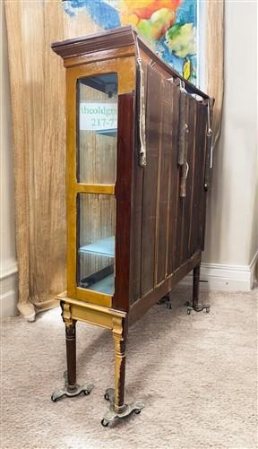 Display Cabinet - 6'9" Retail Store Display Cabinet, Vintage Apothecary, Backbar, Display Case, C by The Old Grainery (ant...