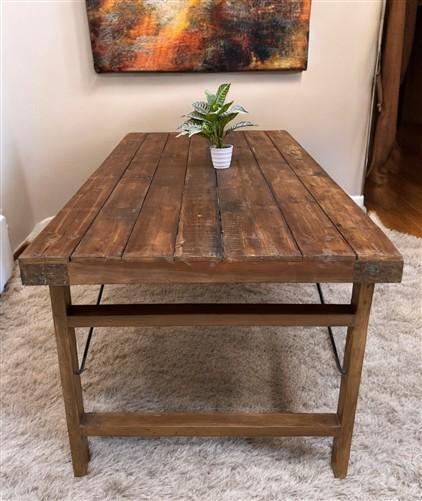 table - Wood Folding Table (72x36) Reclaimed Wood Dining, Kitchen Island A139 by The Old Grainery (dining table, farm tabl...