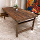 table - Wood Folding Table (72x36) Reclaimed Wood Dining, Kitchen Island A139 by The Old Grainery (dining table, farm tabl...