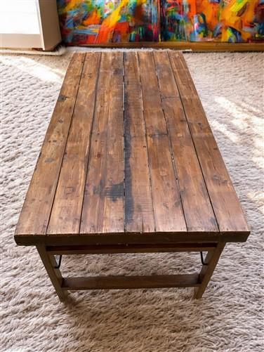table - Wood Folding Table (72x36) Reclaimed Wood Dining, Kitchen Island A139 by The Old Grainery (dining table, farm tabl...