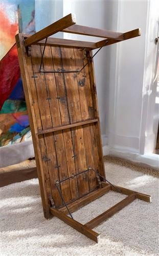 table - Wood Folding Table (72x36) Reclaimed Wood Dining, Kitchen Island A139 by The Old Grainery (dining table, farm tabl...