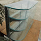 Columbus Show Case Curved Glass Countertop, Vintage Bakery Jewelry Display
