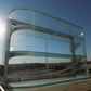 Columbus Show Case Curved Glass Countertop, Vintage Bakery Jewelry Display
