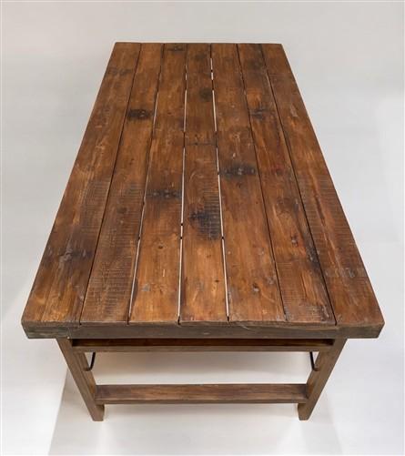 Wood Folding Table (72x36) Reclaimed Wood Dining, Kitchen Island