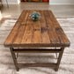 table - Wood Folding Table (72x36) Reclaimed Wood Dining, Kitchen Island A142 by The Old Grainery (dining table, farm tabl...