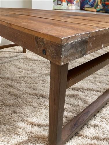 table - Wood Folding Table (72x36) Reclaimed Wood Dining, Kitchen Island A142 by The Old Grainery (dining table, farm tabl...