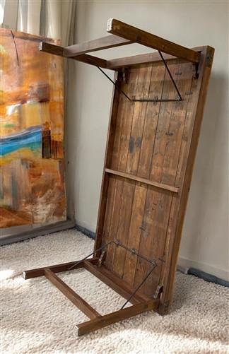 table - Wood Folding Table (72x36) Reclaimed Wood Dining, Kitchen Island A142 by The Old Grainery (dining table, farm tabl...