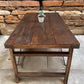 Wood Folding Table (67.5x34.25) Vintage Dining Room Kitchen Island Portable A145