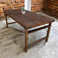 Wood Folding Table (67.5x34.25) Vintage Dining Room Kitchen Island Portable A145