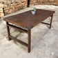 Wood Folding Table (67.5x34.25) Vintage Dining Room Kitchen Island Portable A145
