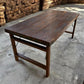 Wood Folding Table (67.5x34.25) Vintage Dining Room Kitchen Island Portable A145