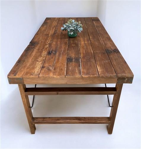Wood Folding Table, (72x36) Vintage Dining Room, Kitchen Island, Portable, A146