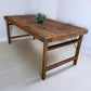 Wood Folding Table, (72x36) Vintage Dining Room, Kitchen Island, Portable, A146