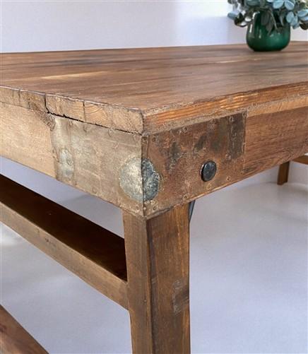 Wood Folding Table, (72x36) Vintage Dining Room, Kitchen Island, Portable, A146