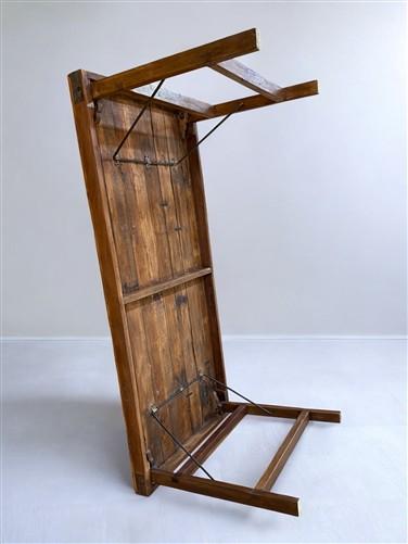 Wood Folding Table, (72x36) Vintage Dining Room, Kitchen Island, Portable, A146