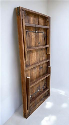 Wood Folding Table, (72x36) Vintage Dining Room, Kitchen Island, Portable, A146