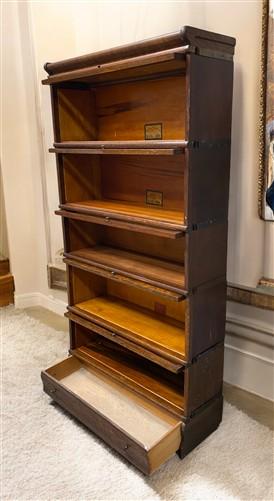Globe-Wernicke Barrister Bookcase, Vintage Lawyer Cabinet, Stacking Bookcase, A