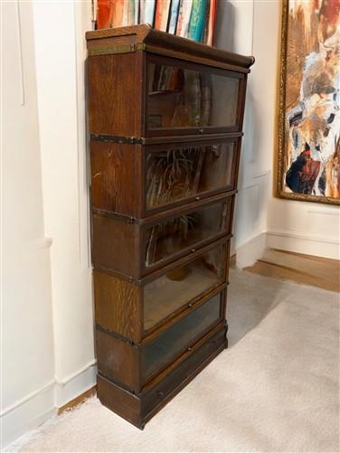 Globe-Wernicke Barrister Bookcase, Vintage Lawyer Cabinet, Stacking Bookcase, A