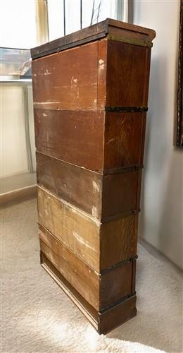 Globe-Wernicke Barrister Bookcase, Vintage Lawyer Cabinet, Stacking Bookcase, A