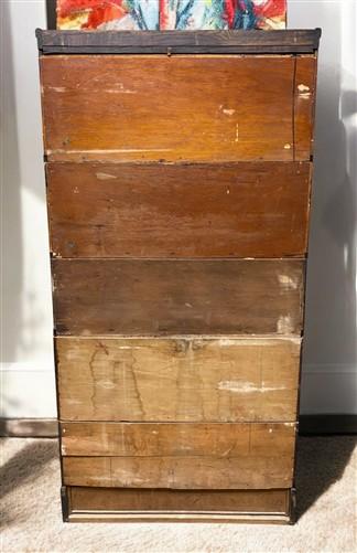 Globe-Wernicke Barrister Bookcase, Vintage Lawyer Cabinet, Stacking Bookcase, A