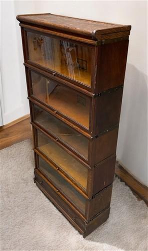 Globe-Wernicke Barrister Bookcase, Vintage Lawyer Cabinet, Stacking Bookcase, A