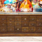 Vintage Cabinet - 10' Oak Shirt Clothes Showcase, Vintage Store Counter Display Case, Mercantile A by The Old Grainery (ar...