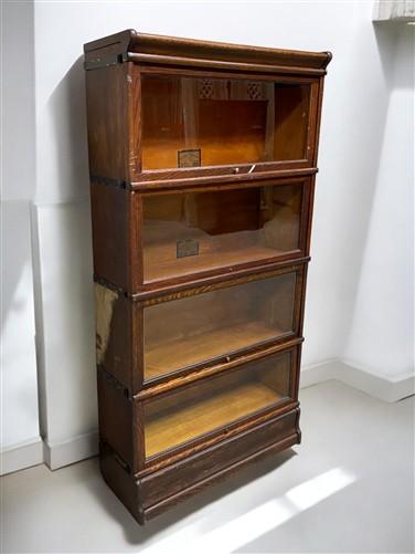Globe-Wernicke Barrister Bookcase, Vintage Lawyer Cabinet, Stacking Bookcase, B