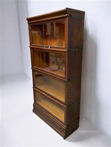 Globe-Wernicke Barrister Bookcase, Vintage Lawyer Cabinet, Stacking Bookcase, B