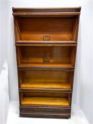 Globe-Wernicke Barrister Bookcase, Vintage Lawyer Cabinet, Stacking Bookcase, B