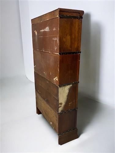 Globe-Wernicke Barrister Bookcase, Vintage Lawyer Cabinet, Stacking Bookcase, B