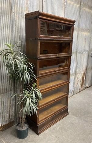 Globe-Wernicke Barrister Bookcase, Vintage Lawyer Cabinet, Stacking Bookcase, D