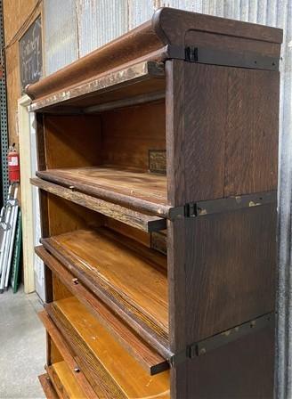 Globe-Wernicke Barrister Bookcase, Vintage Lawyer Cabinet, Stacking Bookcase, D