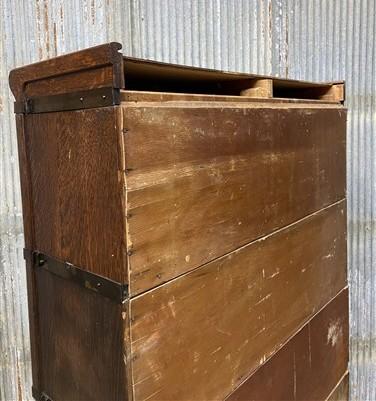 Globe-Wernicke Barrister Bookcase, Vintage Lawyer Cabinet, Stacking Bookcase, D