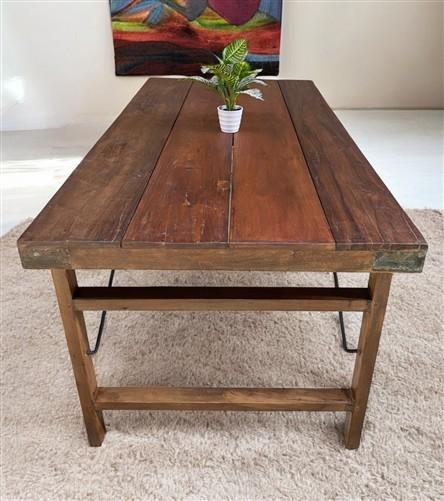 Wood Folding Table (72x36) Reclaimed Wood Dining, Kitchen Island A147