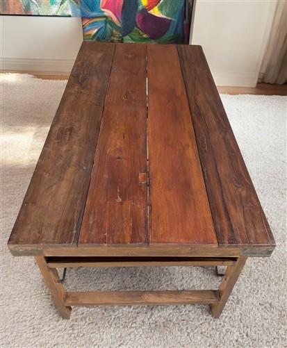 Wood Folding Table (72x36) Reclaimed Wood Dining, Kitchen Island A147