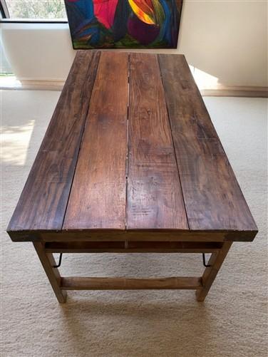 Wood Folding Table (72x36) Reclaimed Wood Dining, Kitchen Island A147