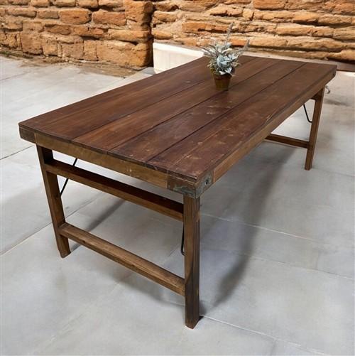 table - Wood Folding Table, (72x36) Reclaimed Wood Dining, Kitchen Island A149 by The Old Grainery (dining table, farm tab...