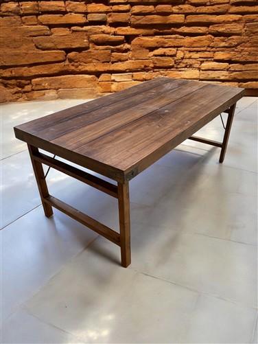 table - Wood Folding Table, (72x36) Reclaimed Wood Dining, Kitchen Island A149 by The Old Grainery (dining table, farm tab...
