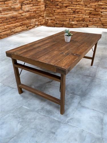 table - Wood Folding Table, (72x36) Reclaimed Wood Dining, Kitchen Island A154 by The Old Grainery (dining table, farm tab...