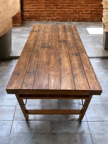 table - Wood Folding Table, (72x36) Reclaimed Wood Dining, Kitchen Island A154 by The Old Grainery (dining table, farm tab...