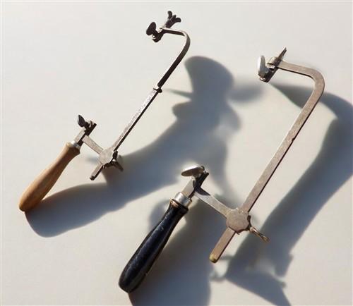 Tool - 2 Jewelers Watchmakers Coping Hand Saws, Peer Germany, Unmarked Germany, by The Old Grainery (coping, cutting, germ...