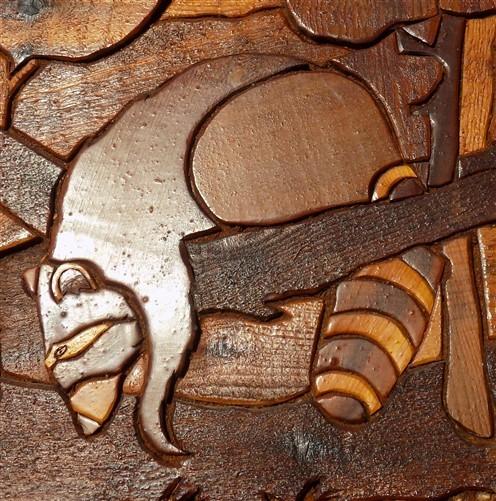Wooden Carving - 3D Wooden Relief Carving, North American Wildlife, Rustic Carved Wood Folk Art by The Old Grainery (3D, a...
