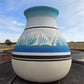 Vase - Kanuho Navajo Pottery, Signed 9" Native American Indian Southwest Ceramic Vase, by The Old Grainery (9 inch tall, c...