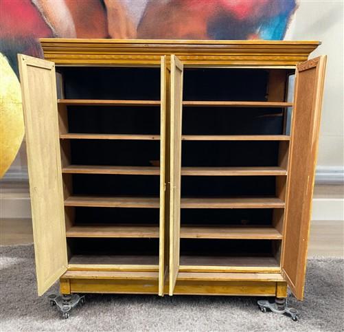 Storage Cabinet with Base, Vintage Kitchen Pantry, Cupboard, Utility Cabinet, A