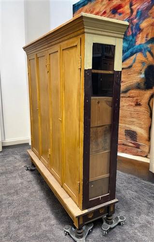 Storage Cabinet with Base, Vintage Kitchen Pantry, Cupboard, Utility Cabinet, A