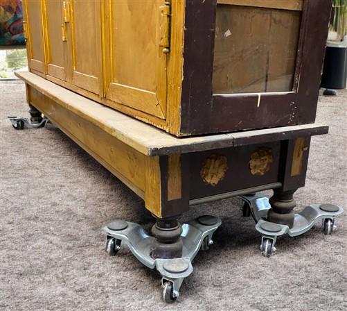 Storage Cabinet with Base, Vintage Kitchen Pantry, Cupboard, Utility Cabinet, A